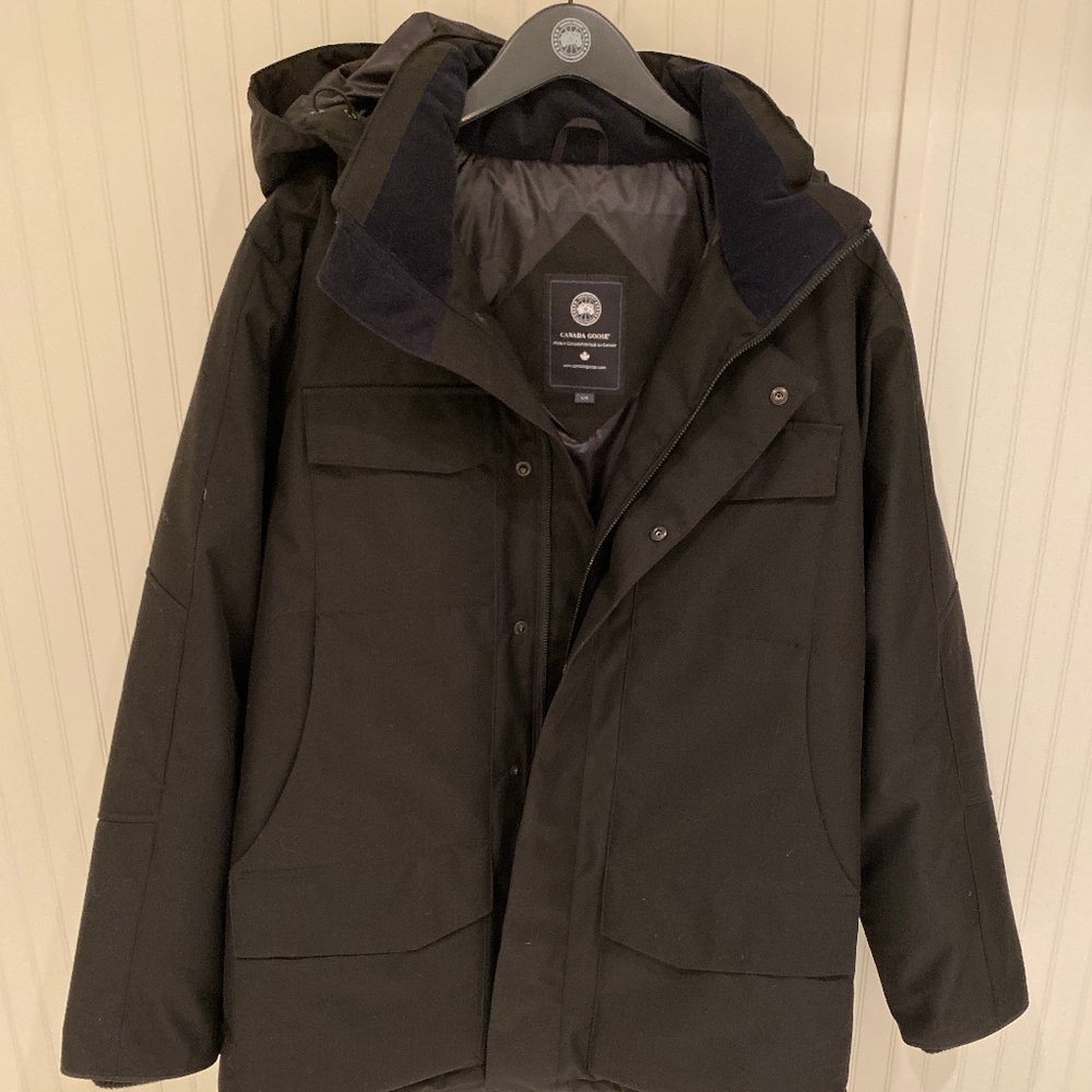 New Canada Goose Mens Windermere Black Label Coat